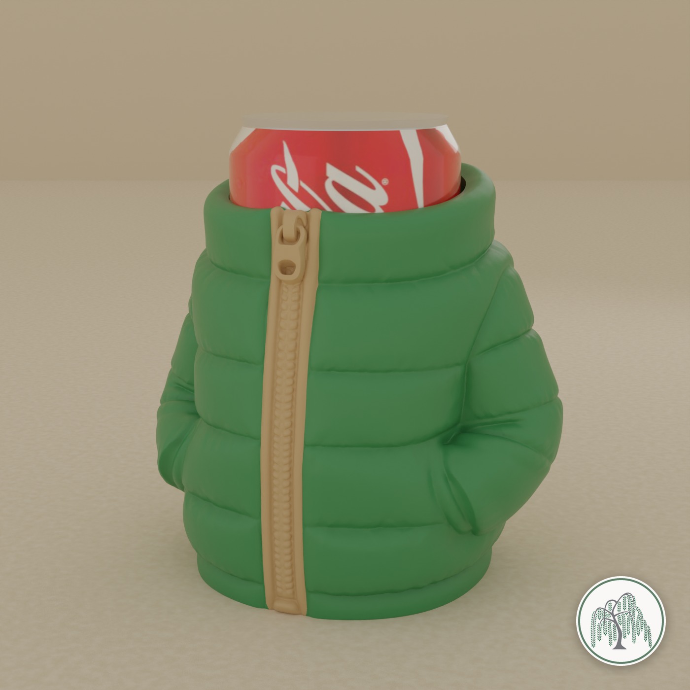 Puffer Jacket  - Can Holder
